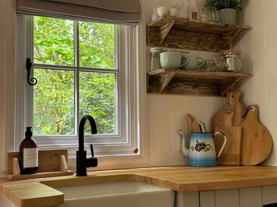 Cornwall Woodland Shepherd'S Hut Deirdres Hut Бодмин Екстериор снимка